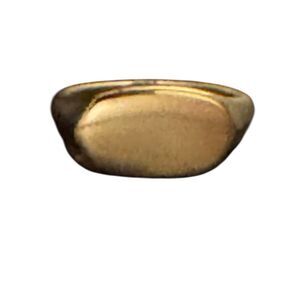 Kendra Scott Elisa Signet 18k Gold  over Sterling Silver Ring size 5